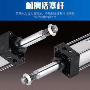 Cilindro estándar NGS SC63 de 32 mm con fuerza magnética y alto empuje, cilindro neumático para uso industrial. - Product Image 4