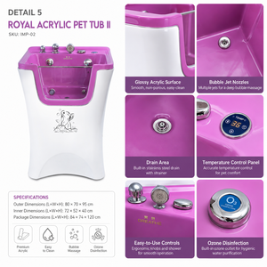 Baignoire pour chien commerciale à ozone, nettoyage rapide et en profondeur sans produits chimiques - Product Image 6