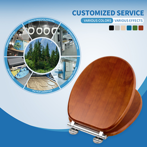<span class=keywords><strong>Asiento</strong></span> de Inodoro de Pino Macizo de Primera Calidad con Acabado Mate Antiguo, Tapa de <span class=keywords><strong>Cierre</strong></span> <span class=keywords><strong>Suave</strong></span> con Mecanismo de Liberación Rápida - Product Image 2