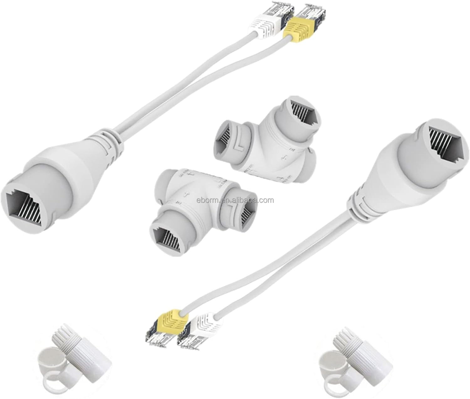 PoE合成分离POE分离器二合一网络布线连接器三路RJ45连接器，用于IP摄像机闭路电视附件| Alibaba.com