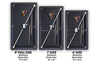Tables de billard 6ft/7ft/8ft Table de billard portable Tables de billard pliantes pour adultes pour salle de jeux avec rangement facile et pliable
