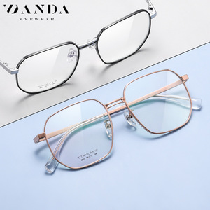 Montures de lunettes Danda YJ2027, rectangulaires, monture complète, titane IP, légères, unisexes, correction de la vue - Product Image 2