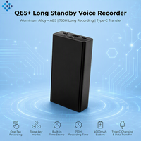 Livre d'or audio Q65+ avec enregistrement à une touche pour notes de conférence, réducteur de bruit, enregistreur vocal pour réunions de conseil