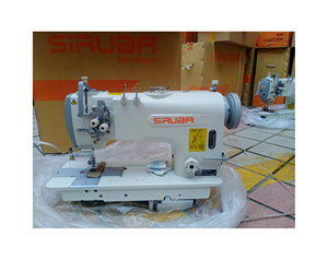 Chinese Taiwan 8200 Double Needle Direct Drive Lockstitch Industrial Sewing Machine with <b>Thread</b> Trimmer and Mechanical Motor - Product Image 1