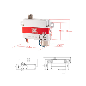 Micro Servo Digital <span class=keywords><strong>Kst</strong></span> X08h V6.0, 2.8Kgf.cm, Tiempo de Respuesta de 0.09s, para Modelos RC, Planeador de Control Remoto con Engranaje Metálico, Logotipo X - Product Image 4