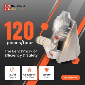 Machine à rouler la pâte automatique à grande vitesse GIANTFOOD LUROPA SOLUTION 120 bases de <span class=keywords><strong>pizza</strong></span> par heure, électrique/gaz, CE RoHS - Product Image 6