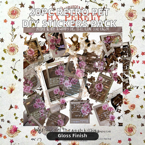 Autocollants rétro <span class=keywords><strong>d</strong></span>écoratifs pour animaux de compagnie, lot de 20 pièces avec compte à main, DIY Collage, <span class=keywords><strong>film</strong></span>, série mémoire, vacances - Product Image 2