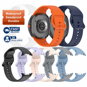 HUANLONG Correa de Silicona Ajustable de Repuesto para Reloj 8, Correa Deportiva de Lujo de 20mm y 22mm con Hebilla - Product Image 1