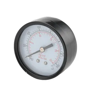 High Quality Brass Connector Back Connection HAVC Pressure Gauge