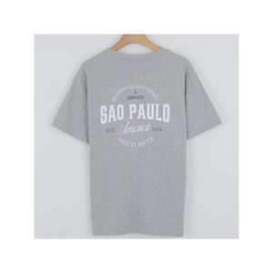 Suministro de fábrica, camiseta con letras de buena calidad, camiseta de manga corta redonda con letras de algodón Unisex hecha en Corea a la moda - Product Image 4