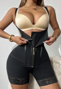 Fajas 4 ossa a doppia compressione in vita con lacci di pizzo sollevatore di glutei da donna - Product Image 2