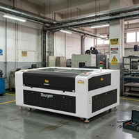 Machine de gravure/découpe laser CO2 1390 80-150W Ruida CNC non-métallique pour bois, acrylique, MDF, cuir, tissu, papier, refroidissement par eau