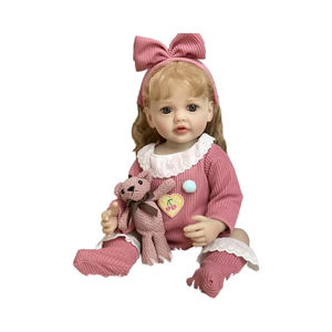 Muñecas Bebé de Silicona DIY de 55cm con Control Remoto, Modelo de Gato, Novia Llorando, con Ropa Intercambiable, Juguete de Muñeca - Product Image 1