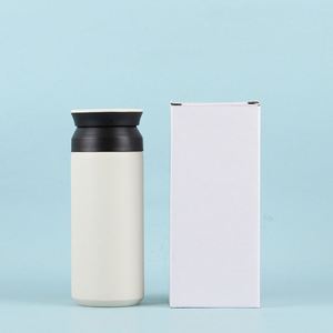 Bouteille d'eau isotherme japonaise Harajuku en acier inoxydable 304 de 500 ml avec infuseur à thé, poignée et couvercle plat, tasse de voyage pour voiture - Product Image 6