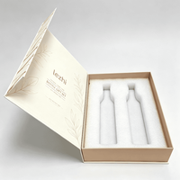 Boîte cadeau de luxe en carton rouge pour bouteille de vin rouge ou de champagne, avec fermeture magnétique pliable