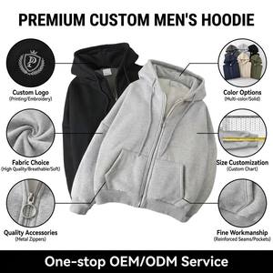 Felpa Casual in pile con cappuccio e Logo con Design foderato sul davanti lavorato a maglia cappotti caldi in lana invernale da <span class=keywords><strong>donna</strong></span> su misura - Product Image 3