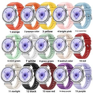 Bracelet en silicone ondulé compatible avec la montre <span class=keywords><strong>Huawei</strong></span> Watch GT <span class=keywords><strong>6</strong></span> ; Bracelet de montre connectée ; Bracelet pour la série <span class=keywords><strong>Huawei</strong></span> GT - Product Image 2
