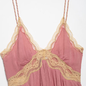 ZATRHMBM Novedades Verano 2026: Elegante Camisola <span class=keywords><strong>Estilo</strong></span> Bralette <span class=keywords><strong>con</strong></span> Encaje, Cuello en V Retro, Sin Mangas, Top Casual para Mujer - Product Image 4