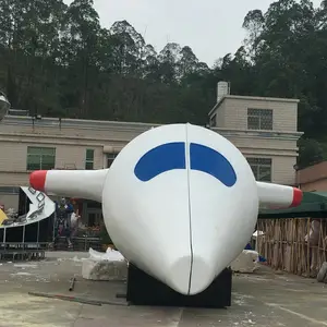 Escultura de modelo de avião grande em fibra de vidro de 11m para shopping e playground