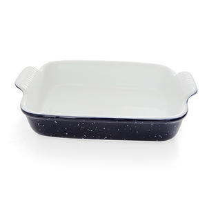 Plaque de cuisson en céramique de grande capacité Plaque de cuisson rectangulaire à usage domestique Four à <span class=keywords><strong>micro</strong></span>-ondes résistant aux hautes températures - Product Image 5