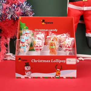 Benutzer definierte Weihnachten Bulk Geschenk Kinder fruchtig süß kreativ Internet Promi Muster Soft Lollipop Candy - Product Image 3