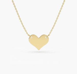 Acero inoxidable relación delicada amor joyería regalo cadena fina amor talismán pequeño oro corazón colgante collar - Product Image 1
