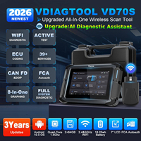 Stock UE Nouveau Scanner de diagnostic OBD2 AI 2026 VD70S, Outil de diagnostic automobile bidirectionnel pour la programmation d'ECU et le diagnostic de tous les systèmes, pour atelier