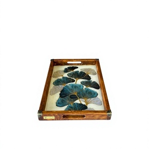 Bandeja Grande de Madera para Servir, Diseño Sólido, Ecológica, Hecha a Mano, Forma Personalizada, Elegante, Decorativa, Apta para Lavavajillas y Microondas - Product Image 3