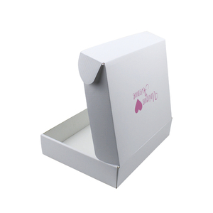 Logo personnalisé <span class=keywords><strong>Amazon</strong></span> E Commerce Écologique de Carton D'E-cannelure Carton Recyclé Blanc Ondulé boîte D'expédition - Product Image 4
