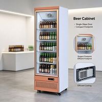 Réfrigérateur à double porte grande capacité, vitrine en verre plein écran, style usine, pour KTV et clubs, refroidisseur de bière, modèle populaire sur internet