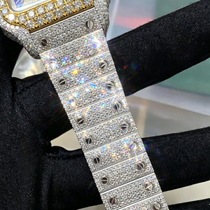 Montre à Quartz Diamant de Luxe Tendance Bestseller, Style Affaires Classique, Cadran Transparent, Montre-Bracelet Moissanite, Vente en Gros Premium - Product Image 2