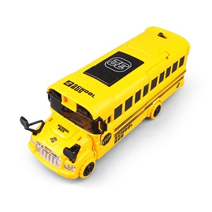 Modello di scuolabus di simulazione universale deformazione elettrica trasformazione superba giocattoli Bus con luce musicale per bambini ragazzi giocattoli MP-10 - Product Image 3