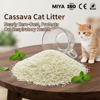 Litière pour chat biodégradable et écologique 6L 10L à effet agglomérant à base de tapioca végétale