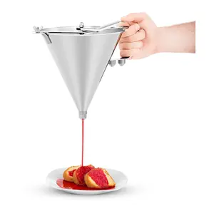 Dontalen Top Selling Mini Metal Stainless Steel Kitchen Separatory Funnel with Handle