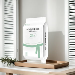 เสื้อคลุมอาบน้ำแบบใช้แล้วทิ้ง เสื้อคลุมอาบน้ำสำหรับแขกโรงแรม เสื้อคลุมอาบน้ำพกพาสำหรับเดินทาง เสื้อคลุมอาบน้ำซับน้ำได้ดี สำหรับเกสต์เฮาส์ โฮมสเตย์ สปา ซาวน่า - Product Image 1