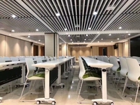 Table de formation pliable moderne, ensemble table et chaises de conférence, bureau d'étude double modulaire multifonctionnel long et mobile