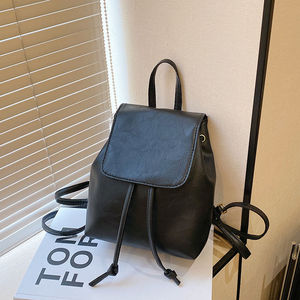 Bolso de Maternidad Artístico Marrón Miniatura con Cordón, Mochila de Mujer, Estilo Nuevo Primavera-Verano, Versátil, Retro, Bolso de Hombro Individual - Product Image 3