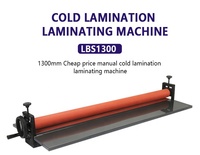 LBS1300 Vente en gros Machine à plastifier manuelle de bureau LBS1300 de 1300 mm, plastifieuse à froid pour textiles, emballage de colis