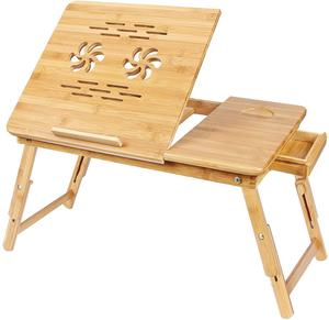 Grosir Meja Komputer Lipat Portabel Bambu Murah Modis - Product Image 2