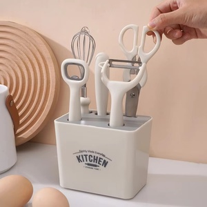 Multi Functional <b>Kitchen</b> Small <b>Tools</b> Set Stainless Steel Peeler Fruit Knife Whisk <b>Kitchen</b> <b>Gadget</b> Set with Storage Holder - Product Image 1
