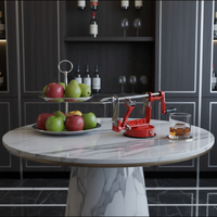 Appelboor Spirale Handbediende verstelbare perensnijder Fruitpelschilmachine Spiralizer Taart maken Aluminiumlegering Roestvrij
