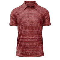 Bogey Bros Swing Thoughts Funny Golf untuk Kemeja-4 Way Stretch Pria Lengan Pendek UPF 50 Perlindungan Desain Bergaris Kasmir