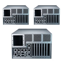 Chasis de PC Industrial de Aluminio Personalizado, Ranuras de Expansión Multi PCIe, Ventilación Tipo Panal, Gabinete de Servidor para Montaje en Rack para Computación