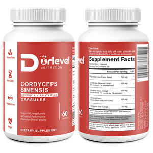 Capsules d'extrait de Cordyceps Sinensis 60 capsules/flacon Étiquetage privé personnalisé Compléments nutritionnels Service OEM ODM Amazon One - Product Image 2