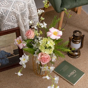 Diseño de Flores Artificiales, Flores Artificiales CF02094, Decoración de Bodas, Decoración del Hogar, Tela Tejida de Plástico - Product Image 1