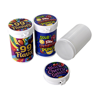 Emballage personnalisé pour herbes sèches et fleurs, 3,5 g, en canettes de soda en plastique, pour bonbons, biscuits, gommes comestibles, pots scellés en plastique de 100 ml