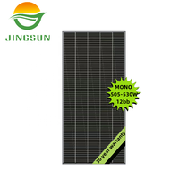 Jingsun 30 ans de garantie de performance mono 530W 210mm demi-panneau solaire à bardeaux coupés pour la maison