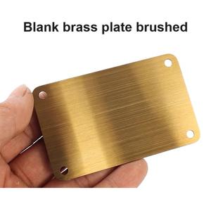 لوحة تعريف نحاسية فارغة مخصصة، لوحة معدنية ألومنيوم خاصة بعلامات الليزر، لوحة مسمية فارغة من الفولاذ المقاوم للصدأ - Product Image 3