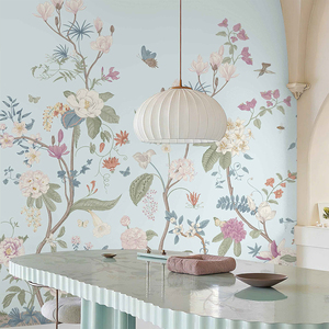 Murales de Pared con Diseño de Flores y Aves Personalizables 2026, Impresión Digital, <span class=keywords><strong>Papel</strong></span> <span class=keywords><strong>Tapiz</strong></span> Chino - Product Image 3