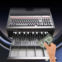 Système POS tout-en-un 15,6 pouces avec Windows 10, terminal POS, imprimante, scanner, tiroir-caisse, machine de caisse, système de point de vente